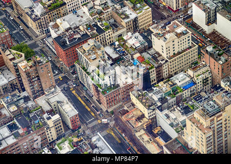 Luftaufnahme von Manhattann New York Stockfoto