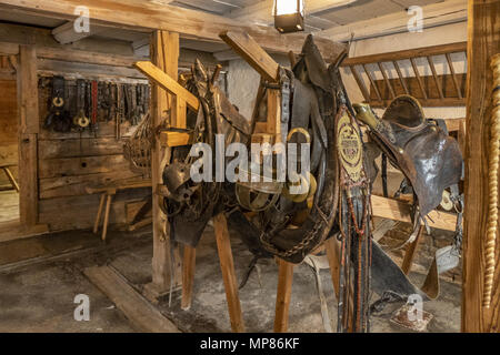 Schwäbischen Bauernhofmuseum, Illerbeuren, Oberschwaben, Deutschland Stockfoto