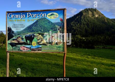GRANJA PORCON-evangelischen Kooperativen - Departement Cajamarca PERU Stockfoto
