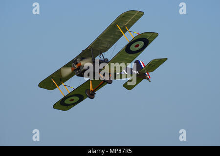 SE5A F904, G-EBIA, Shuttleworth Collection, Old Warden, Bedfordshire. Stockfoto