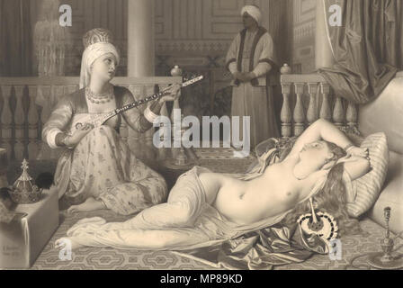 . Englisch: Jean-Auguste-Dominique Ingres, Odalisque und Slave, 1839. Graphit, schwarze und weiße Kreide, Grau und Braun waschen, J. Ingres, 1839, der Morgan Library & Museum. 1839. Jean Auguste Dominique Ingres (1780 - 1867) Alternative Namen Jean-Auguste-Dominique Ingres, Dominique Ingres, Jean Auguste Dominique Ingres; Ingres Beschreibung Französische Maler, Politiker und Geiger Datum der Geburt / Tod 29. August 1780 14. Januar 1867 Ort der Geburt / Todes Montauban Paris arbeiten Standort Paris, Rom Florenz Authority control: Q 23380 VIAF: 76327826 ISNI: 0000 0001 2140 0757 ULAN: 500028037 Stockfoto