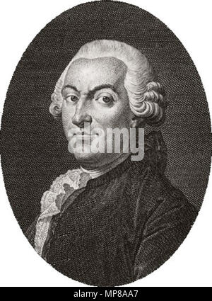 Portrait von Jean-François Marmontel (1723-1799). 714 Jean-François Marmontel Stockfoto