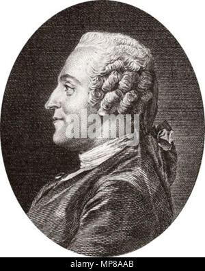 . Portrait von Jean-François Marmontel (1723-1799). 18. 714 Jean-François Marmontel 1. Stockfoto