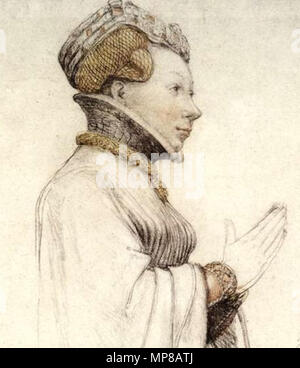 Jeanne de Boulogne, Herzogin von Berry 1524. 716 Jeanne II d'Auvergne Stockfoto