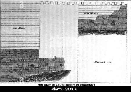 . English: Jerusalem: nach eigener Anschauung und den neuesten Forschungen. 1862. Philipp Wolff (1810-1894) 717 Jerusalem nach eigener Anschauung und den neuesten Forschungen von Philipp Wolff. S. 29. Stockfoto