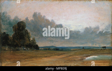 Ein Blick in Hampstead Heath mit Egge in der Ferne 1822. 731 John Constable - ein Blick in Hampstead Heath mit Egge in der Ferne (1822) Stockfoto