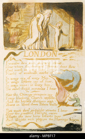 . Englisch: Lieder der Unschuld und Erfahrung, Kopie B, 1789, 1794 (British Museum) Objekt 36-46 London. 16 Februar 2007, 07:15:30 Uhr. William Blake (1757 - 1827) Alternative Namen W. Blake; Uil" iam Bleik Beschreibung britische Maler, Dichter, Schriftsteller, Theologe, Sammler und Graveur Geburtsdatum / Tod 28. November 1757 12. August 1827 Ort der Geburt / Todes Broadwick Street Charing Cross Standort London Authority control: Q 41513 VIAF: 54144439 ISNI: 0000 0001 2096 135 X ULAN: 500012489 78095331 LCCN: n NLA: 35019221 WorldCat Dies ist ein treuer fotografische Reproduktion einer Stockfoto