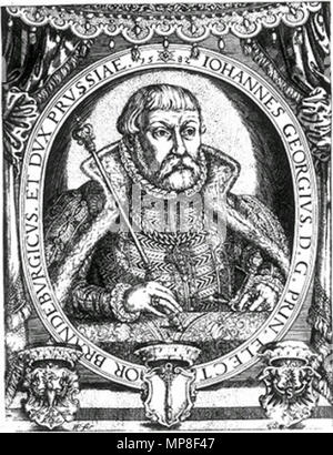 . Deutsch: Johann Georg Markgraf und Kurfürst von Brandenburg (1525-1598) Englisch: John George, Kurfürst von Brandenburg (1525-98) Nicht Friedrich V.. 1582. Franz Friedrich 732 John George, Kurfürst von Brandenburg Stockfoto