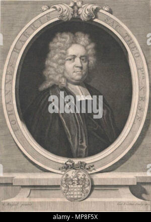 . Englisch: Portrait von John Harris. 1719. Unbekannt 732 John Harris (Theologe) Stockfoto