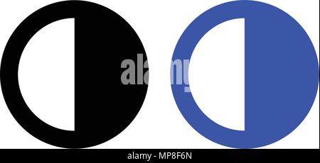 Kreisdiagramm Symbol auf weißem Hintergrund Stock Vektor