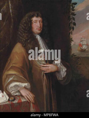 Porträt von William Barrington, 2. Viscount Barrington (1717-1793) ca. 1791. 735 Johannes - Michael Wright - Porträt - - a - Herr - (Johannes - shute - Barrington,-1.-Vicomte - Barrington - (1678-1734)), Stockfoto