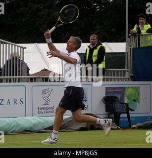 Liverpool, Großbritannien, Tennis Player anders-jarryd spielt in Liverpool Tennis Turnier credit Ian Fairbrother/Alamy Stockfotos Stockfoto