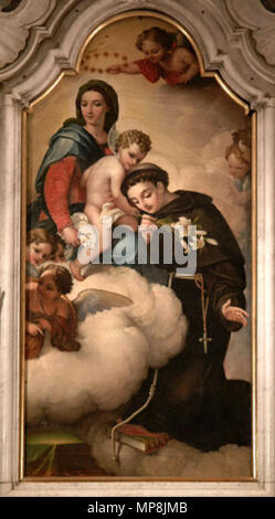 747 Jožef Tominc - Sveti Anton Padovanski in Devica Marija z otrokom Stockfoto