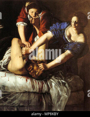 Italienisch: Giuditta che decapita Oloferne Judith enthaupteten Holofernes zwischen 1611 und 1612. 749 Judith Holofernes decapitando Stockfoto