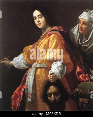 Judith mit dem Haupt des Holophernes 1613. 750 Judith mit dem Haupt des Holofernes (1613); Cristofano Allori Stockfoto