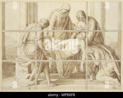 . Grablegung Christi, 1862. Julius Schnorr von Carolsfeld (1794-1872), deutscher Maler und Grafiker Geburtsdatum / Tod 26 März 1794 24. Mai 1872 Ort der Geburt / Todes Leipzig Dresden Standort Wien, Rom, München Beschreibung, Dresden Authority control: Q 703458 VIAF: 27301812 ISNI: 0000 0001 1023 2110 ULAN: 500002319 LCCN: n 85182194 WGA: Schnorr von Carolsfeld, Julius Schnorr von Carolsfeld WorldCat 1103 - Grablegung Christi Stockfoto