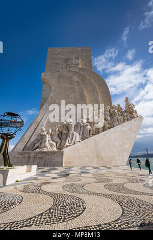 Discoveres Denkmal in Belem, Lissabon, Postugal Stockfoto