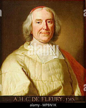 André-Hercule de Fleury (1653-1743). 757 Kardinal - Fleury Stockfoto