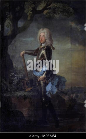 Q 29906803. Englisch: Karl I. Albert Kurfürst von Bayern 1697-1745, aus dem Hause Wittelsbach, Kaiser Karl VII. Albert des Heiligen Römischen Reiches von 1742-45 English: Karl I. Albrecht, Kurfürst von Bayern, Bayern 1697-1745, vom Haus Wittelsbach als Karl VII., Kaiser des Heiligen des Deutschen Reiches von 1742-45 Magyar: Károly Albert bajor választófejedelem 1697-1745, ein wittelsbacher - házból, 1742-45-ig VII. Károly néven Német-római Császár. gegen 1722. 757 Karl Albrecht Wittelsbacher Bayern 1697 1745 Stockfoto