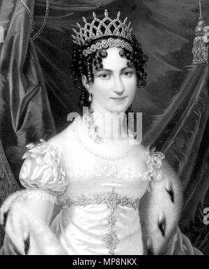 . English: Karoline Auguste von Bayern (1792-1873), bereits Ehefrau von Kaiser Franz I. von Österreich (II.). 19. 760 Karoline Auguste von Bayern Stockfoto