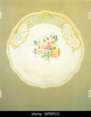 763 Kersting - Entwurf für einen Wandteller - 1818 Stockfoto