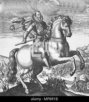 . Equestrian portrait von König Sigismund III Vasa. Vor 1611. 765 Kilian Sigismund III Vasa Stockfoto