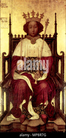 Englisch: Porträt Richard II. von England. Dieses Bild ist ein JPEG-Version des ursprünglichen PNG Bild in Datei: König Richard II.png. Im Allgemeinen werden diese JPEG-Version sollte verwendet werden, wenn die Anzeige der Datei von Commons, um die Größe der Miniaturansichten zu reduzieren. Aber alle Änderungen des Bildes auf dem Original PNG-Version basiert, um Generation, um Datenverluste zu verhindern, und beide Versionen sollten aktualisiert werden. Machen Sie keine Änderungen, die auf dieser Version basieren. Admins: Obwohl diese Datei ist eine abgespeckte duplizieren, es sollte nicht gelöscht werden! Hier finden Sie weitere Informationen unter . Richard II., 1367-1400. Unkno Stockfoto