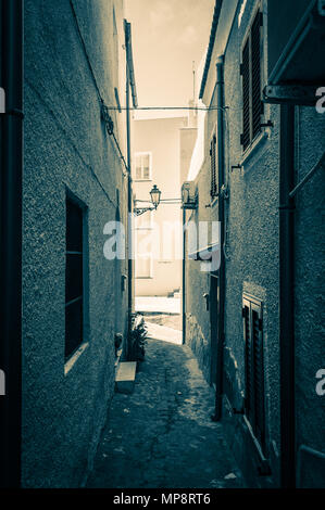 die schöne Allee von Castelsardo alte Stadt - Sardinien - Italien Stockfoto