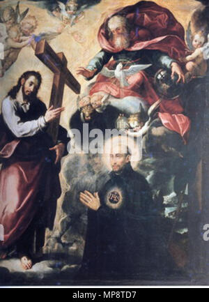 787 La visión de San Ignacio de Loyola. (Sacristía Mayor de la Catedral de Sevilla) Stockfoto