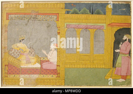 . Englisch: Serie Titel: Die Entführung von Rukmini aus dem alten Text des Herrn Suite Name: Rukmini Harana von Bhagavata Purana Erstellungsdatum: Ca. 1795 Display Abmessungen: 7 3/4 x 11 5/8 in. (19,7 cm x 29,5 cm) Kreditlinie: Edwin Binney 3 Sammlung Beitritt Artikelnummer: 1990.1322 Sammlung: <a href='Http://www.sdmart.org/art/our-collection/asian-art' rel='nofollow'> Die San Diego Museum der Kunst</a>. 6. September 2011, 14:32:19. Englisch: thesandiegomuseumofartcollection 776 Krishna Lesen der Nachricht von Rukmini (6125137408) Stockfoto