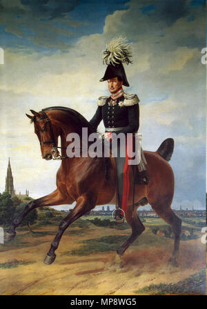 Equestrian portrait von Friedrich Wilhelm III (1770-1840) 1831. 776 Frid-Wil III Kruger Stockfoto