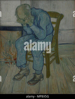 Trauernde alter Mann (' an der Ewigkeit Tor') Saint-Rémy, Mai 1890. 1224 Van Gogh - In der Ewigkeit Gate