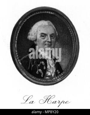 Jean-françois de La Harpe (1739-1803) 18. 784 La Harpe Stockfoto