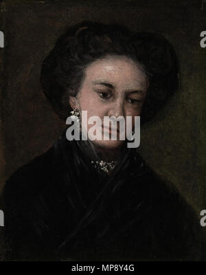 . Español: Retrato de la actriz Rita Luna. 1808?-1828. Francisco Goya (1746 - 1828) Alternative Namen Francisco Goya Lucientes, Francisco de Goya y Lucientes, Francisco José de Goya Lucientes Beschreibung spanischer Maler, Grafiker, Lithograph, Kupferstecher und Radierer Datum der Geburt / Tod 30 März 1746 16. April 1828 Ort der Geburt / Todes Fuendetodos Bordeaux Standort Madrid, Zaragoza, Bordeaux Authority control: Q 5432 VIAF: 54343141 ISNI: 0000 0001 2280 1608 ULAN: 500118936 79003363 LCCN: n NLA: 36545788 WorldCat 834 Retrato de la actriz Rita Luna (Goya) Stockfoto