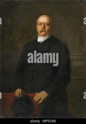 Portrait von Otto von Bismarck. 802 Franz von Lenbach - Bildnis Otto von Bismarck Stockfoto