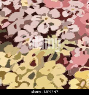 Multicolor aquarell Retro Flower wallpaper Hintergrund Muster, Vector Illustration Stock Vektor