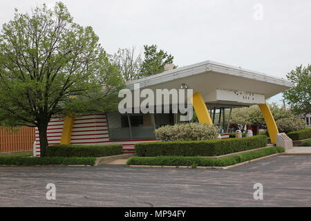 Foto der Hamburger Restaurant des ersten McDonald in Des Plaines, Illinois. Stockfoto