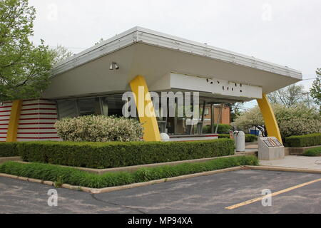 Foto der Hamburger Restaurant des ersten McDonald in Des Plaines, Illinois. Stockfoto