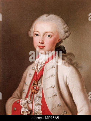 Portrait des Erzherzogs Peter Leopold von Österreich (1747-1792) 18. 812 Liotard - Leopold II. Stockfoto