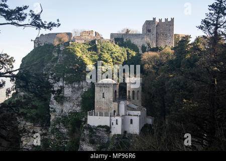 Die Torretta Pepoli, Erice, Sizilien Stockfoto