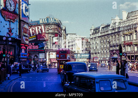 Piccadilly Circus, London, August 1969 Stockfoto