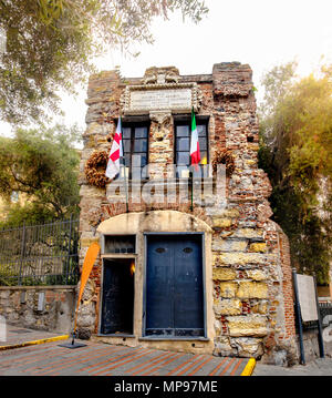 Genova Italien Ligurien Christopher Columbus Haus italienische Explorer, dass Amerika Kontinent entdeckt Stockfoto