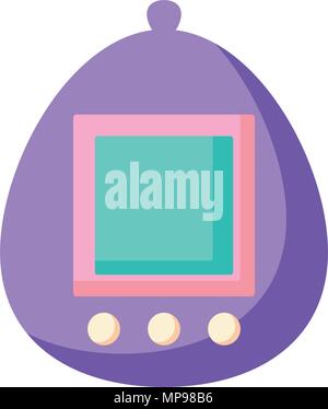 Tamagotchi Symbol auf weißem Hintergrund, Vector Illustration Stock Vektor