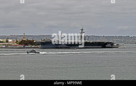 USS Theodore Roosevelt CVN 71, Flugzeugträger, San Diego, Kalifornien Stockfoto