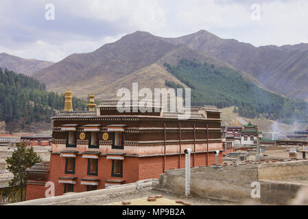 Labrang Monastery, Xiahe, Gansu, China Stockfoto