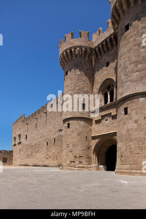 Griechenland - Rhodos. Palast der Großmeister der Ritter von Rhodos. Großmeisterpalast. Stockfoto