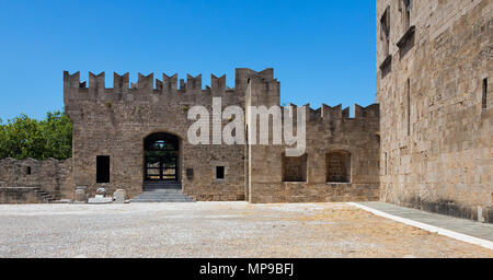 Griechenland - Rhodos. Palast der Großmeister der Ritter von Rhodos. Großmeisterpalast. Stockfoto