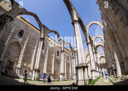 Carmes Kloster - Convento do Carmo, Bairro Alto, Lissabon, Portugal Stockfoto