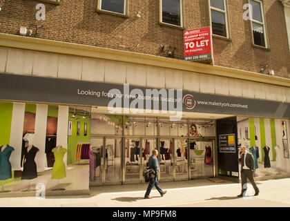 Der ehemalige britische Wohnungen Store York Stockfoto