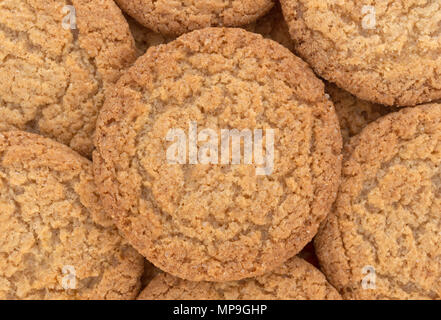 Top Ansicht schließen von Apple Pie Crust Cookies. Stockfoto